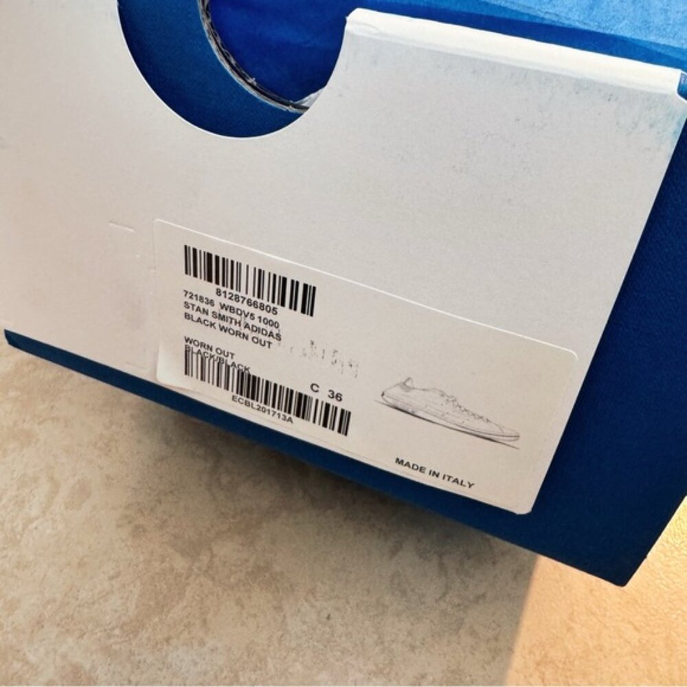 NEW Balenziaga x Adidas Stan Smith Distressed Leather Sneakers - Picture 8 of 9
